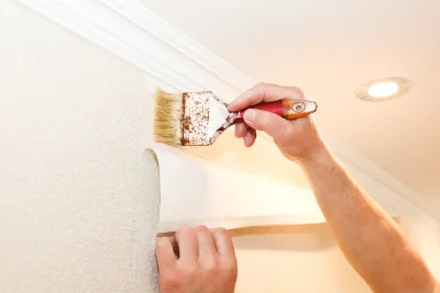 Pose de papier peint à Uxelles — revêtements muraux et toiles de verre